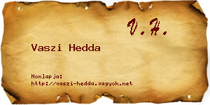 Vaszi Hedda névjegykártya